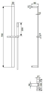 Душевой гарнитур, золото Cezares CZR-L-SD-03/24